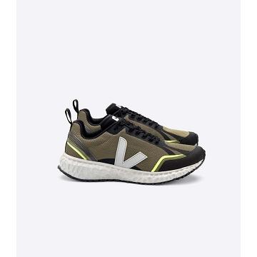 Veja CONDOR MESH Men's Running Shoes Olive | CA 122XYU